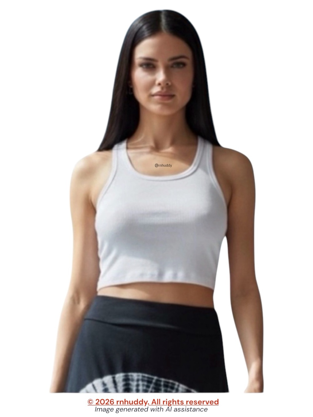 Free People XS white cropped ribbed tank
